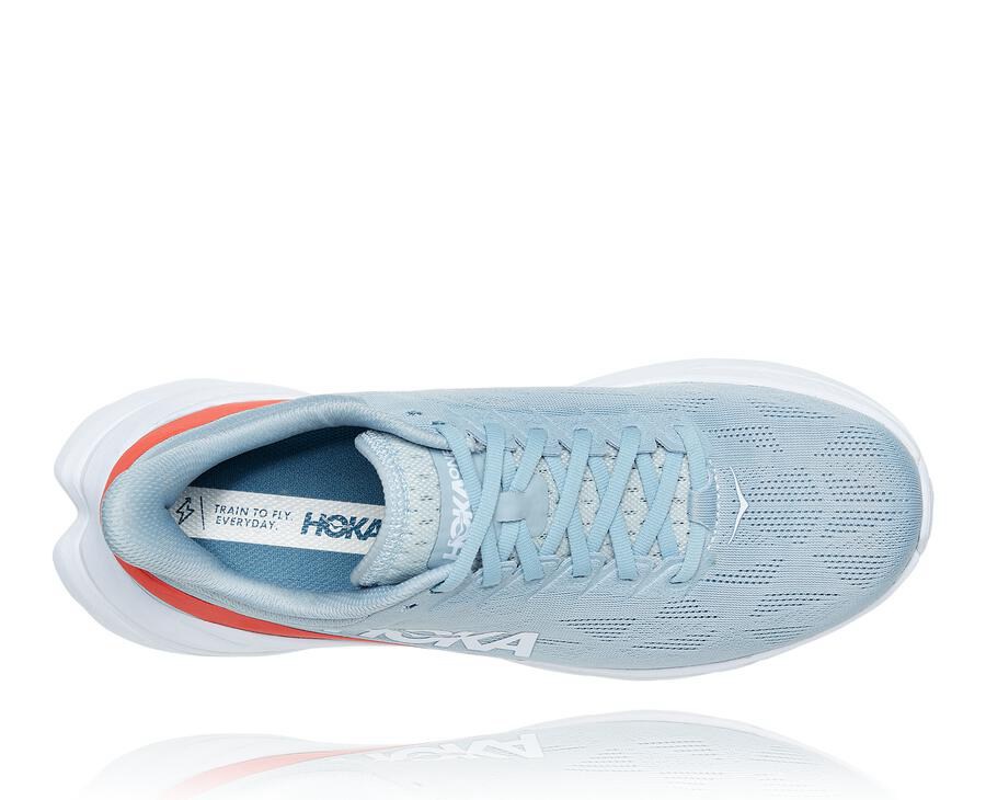 Chaussure Running Hoka One One Mach 4 Homme - Bleu/Blanche - TQX-741589